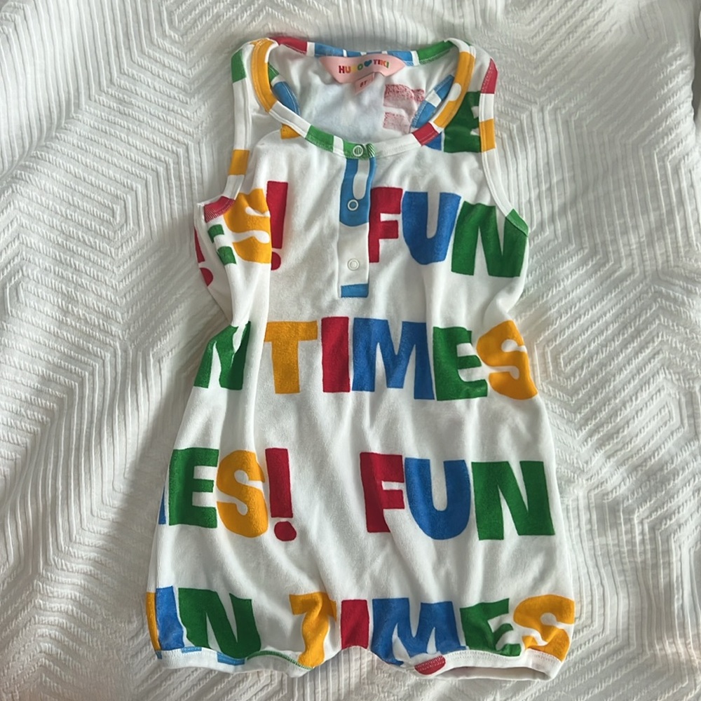 Hugo Loves Tiki Terry cloth romper